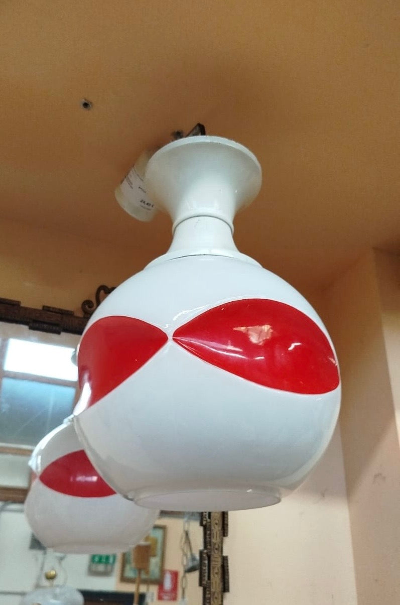 Lampadario Vetro Vintage