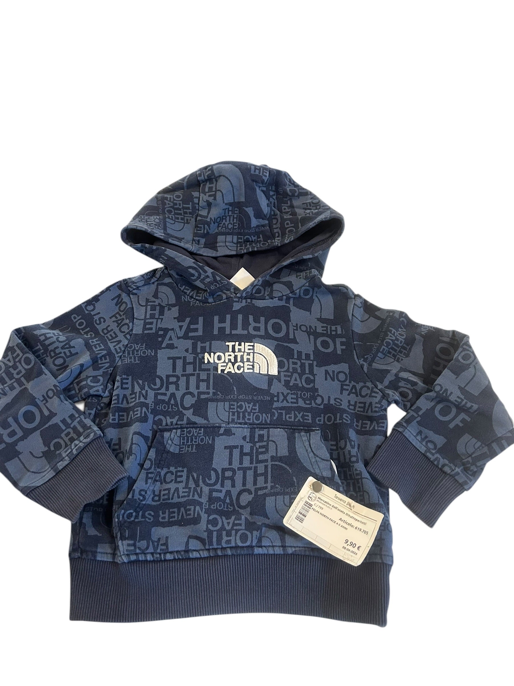 Felpa The North Face 4-5 Anni