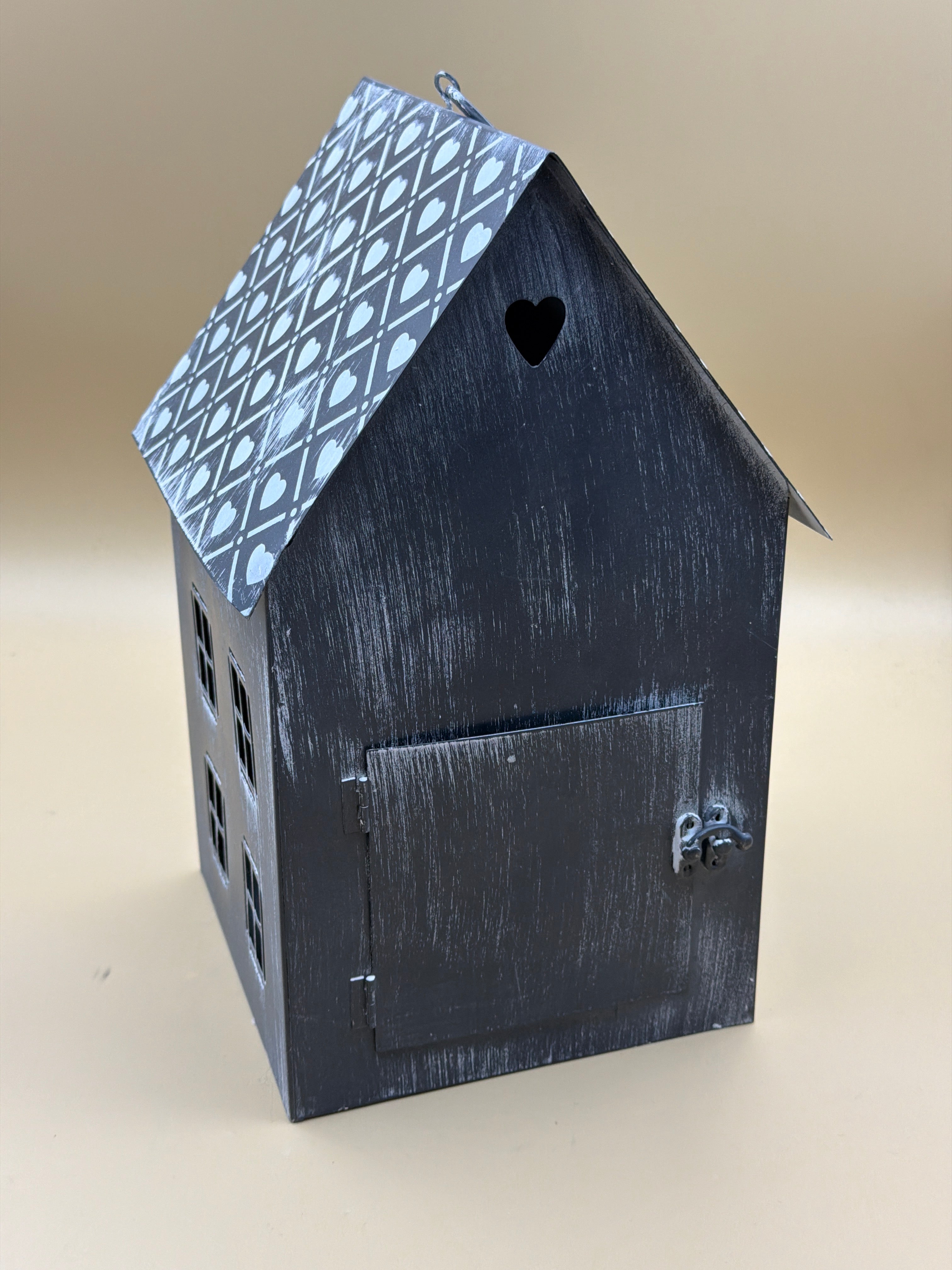 Casetta Metallo Grigia Cuori