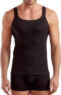 Enrico Coveri Canottiera Uomo Nero Cotone  7/xxxl