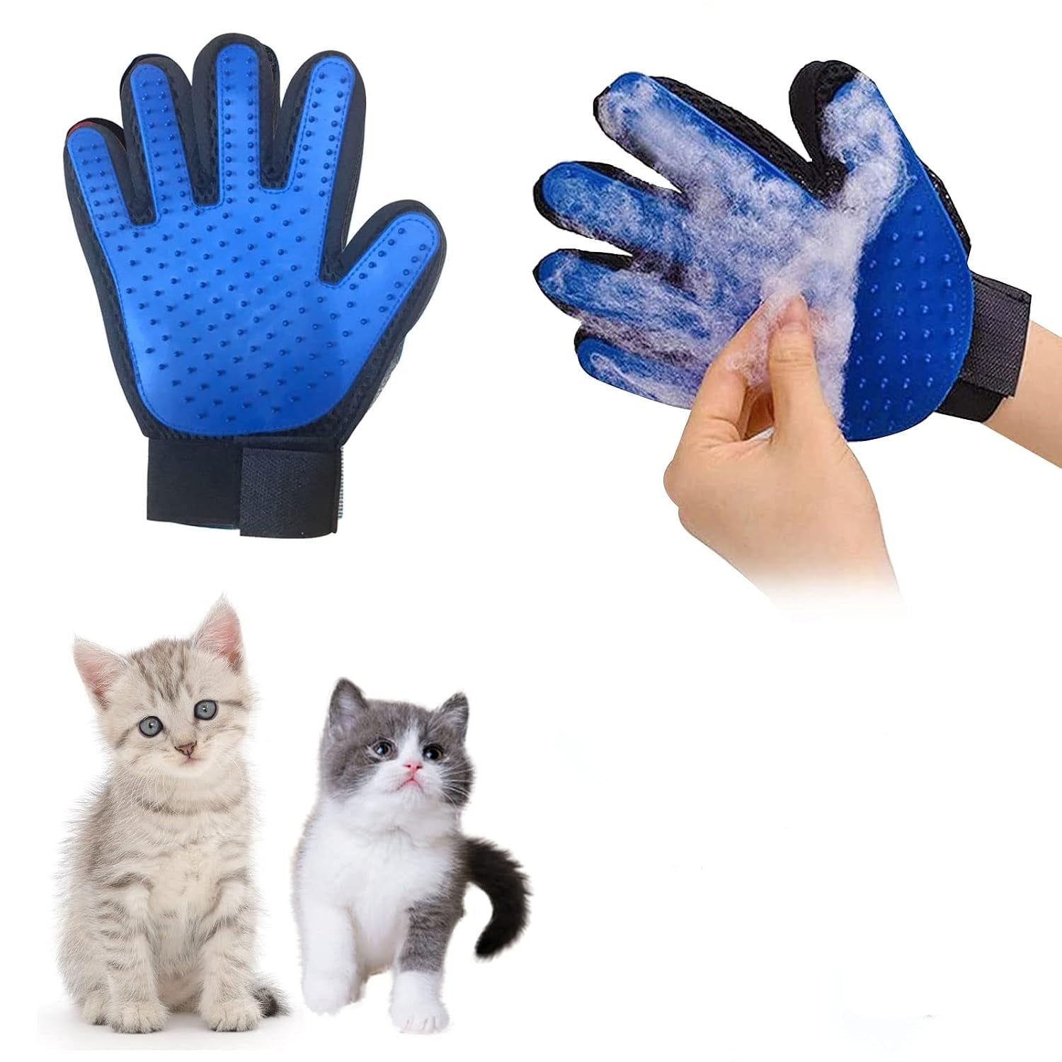 Guanto Per Peli Di Animali, Cani, Gatti, Massaggiante E Per Pulizia Peli Da Superfici