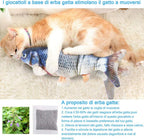 Giocattolo Interattivo Per Gatti, Pesce Elettrico Con Erba Gatta, Simulazione Realistica Del Pesce Che Si Muove, Carpa