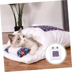 Letto Per Gatti Giapponese Sacco A Pelo Caldo Per Gatti Sonno Profondo Inverno Rimovibile Cuccia Per Cani Cuccia Per Gatti Cuscino Nido Con Cuscino-stella, M 55x40 Cm