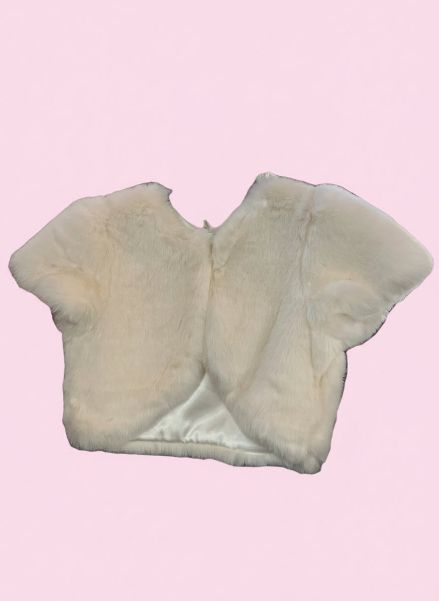 Giacchina Bianca Pelosa 11-12 Anni Monsoon