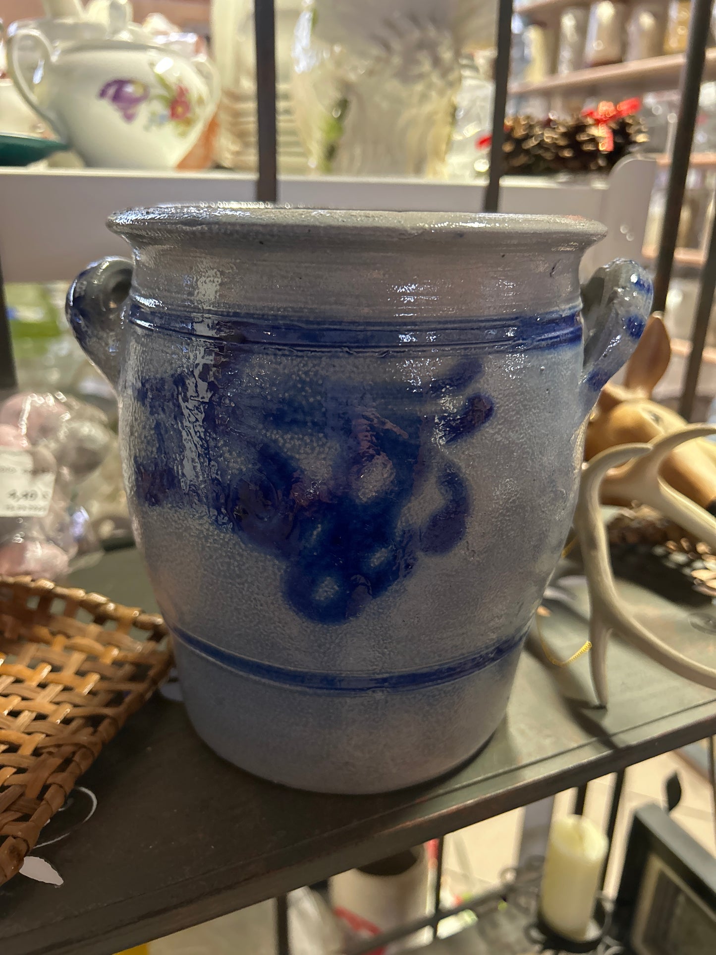 Vaso Grigio Blu Vintage grès alsaziano