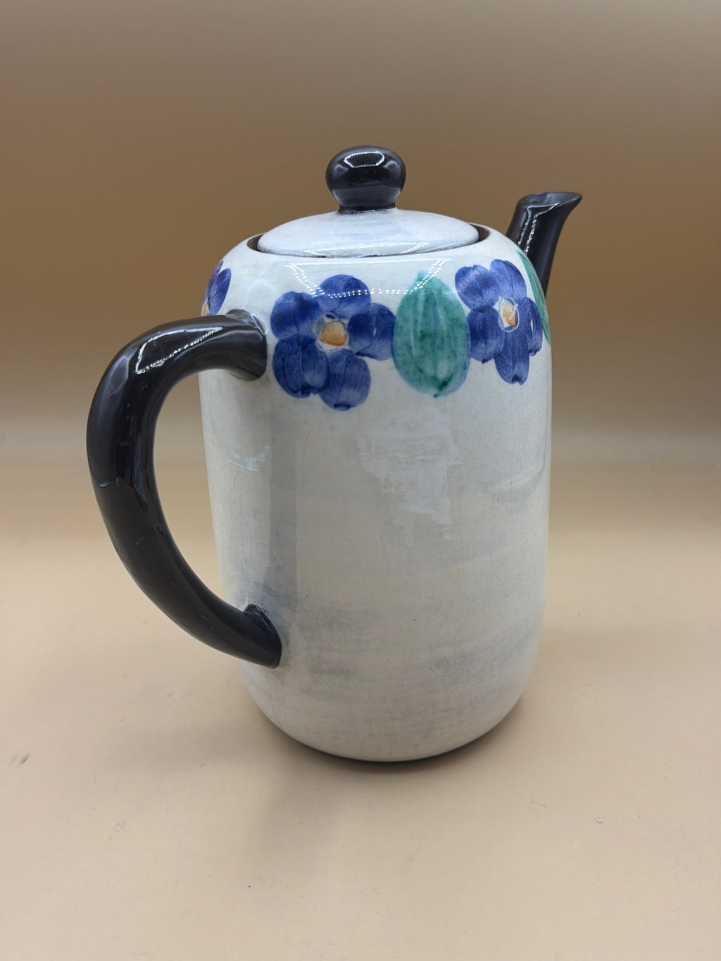 Teiera Caffettiera Fatta A Mano Burkart, Svizzera, Anni '70