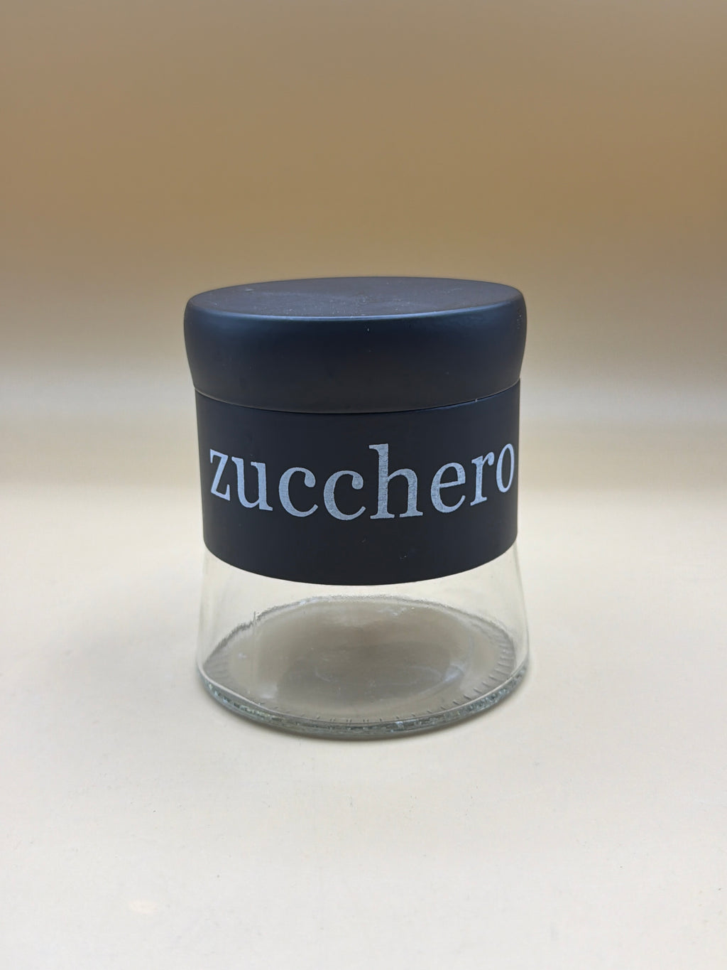 Vaso Nero Vetro Zucchero