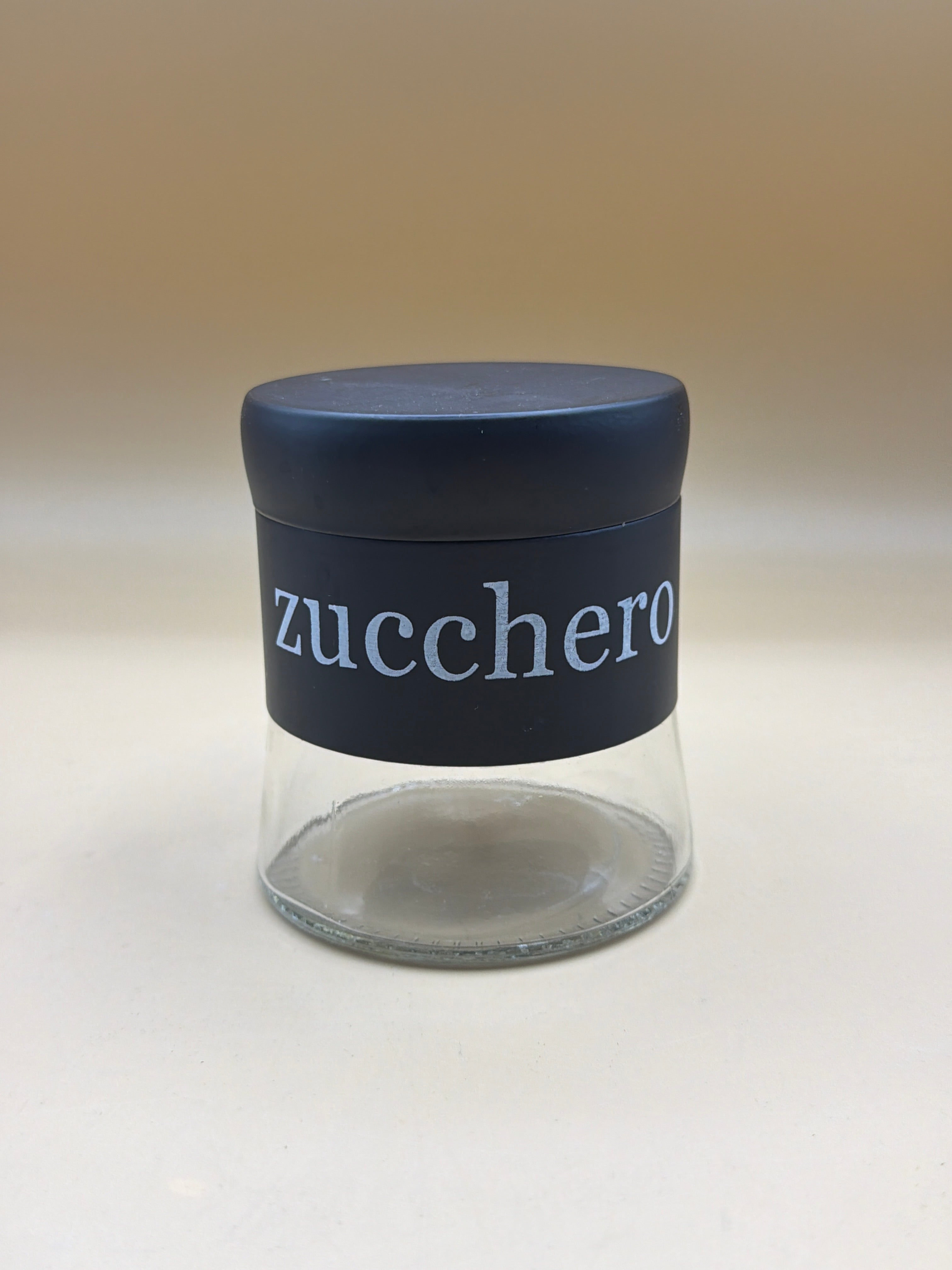 Vaso Nero Vetro Zucchero