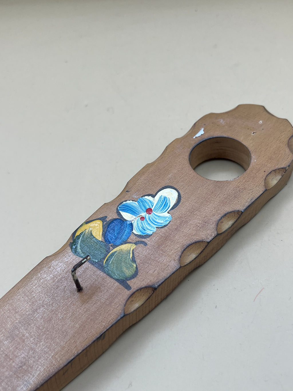 Forchettone Legno Dipinto Appendini