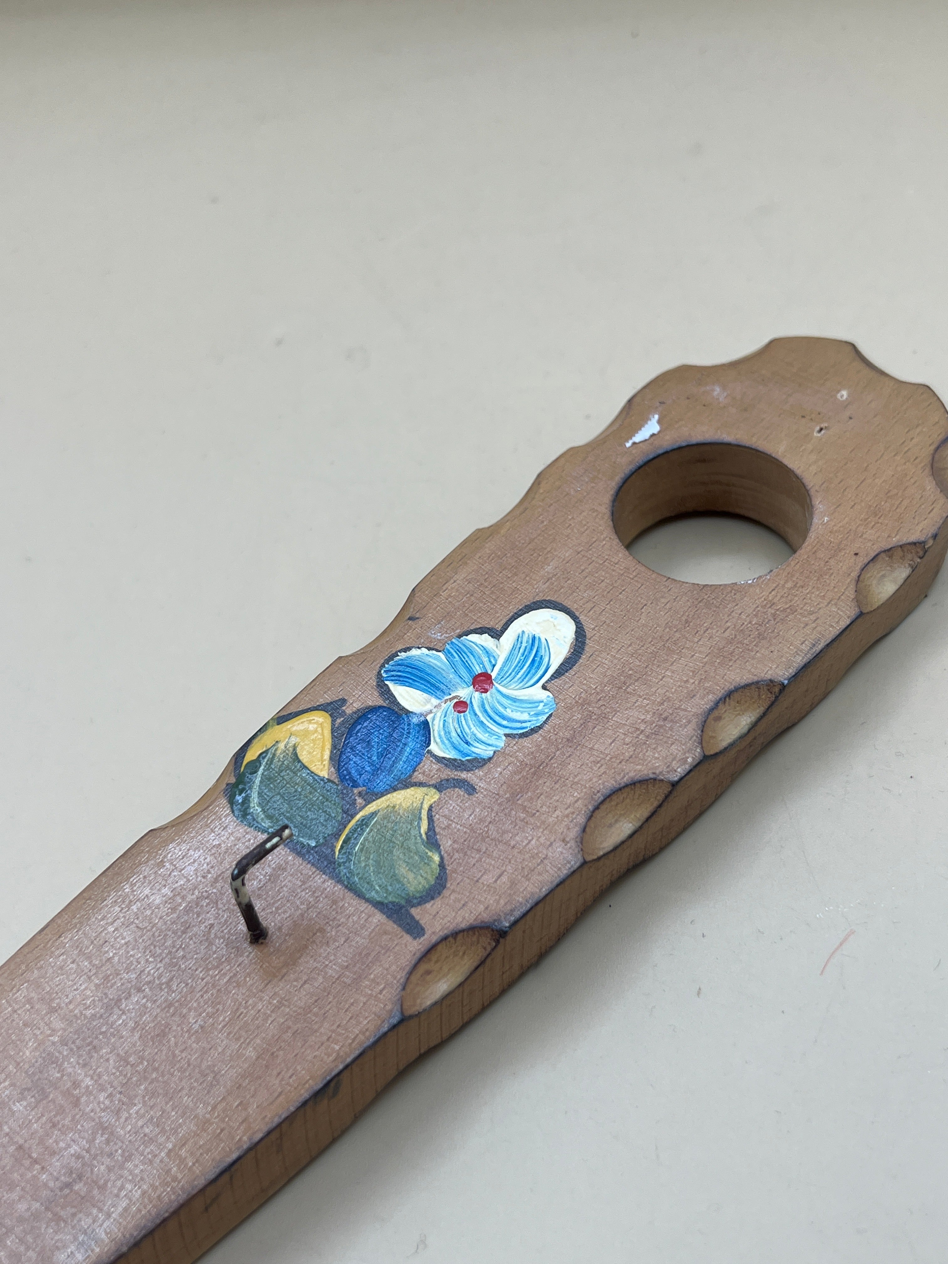Forchettone Legno Dipinto Appendini