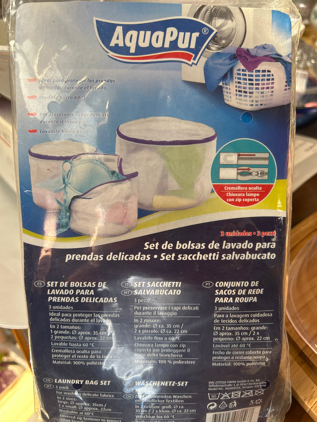 Set Sacchetti salva Bucato 3 pezzi