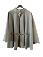 Mantella Grigia Nuova Con Cinturina