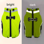 Cappotto Caldo Per Cani, Giacca Verde Fluorescente,