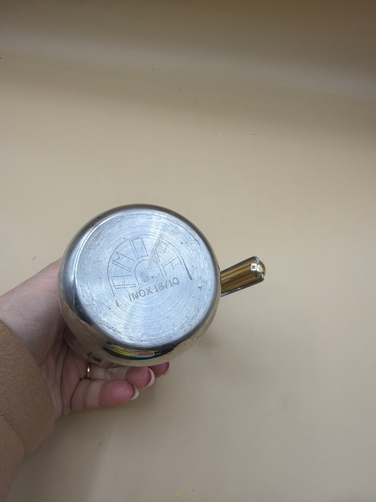 Moka Da 2 Acciaio Oro Amore