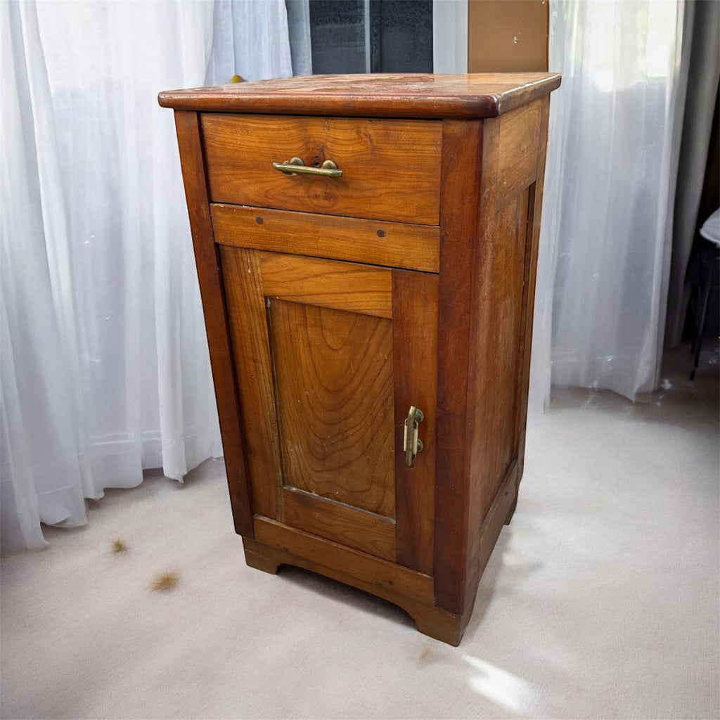 Comodino Legno antico in ciliegio