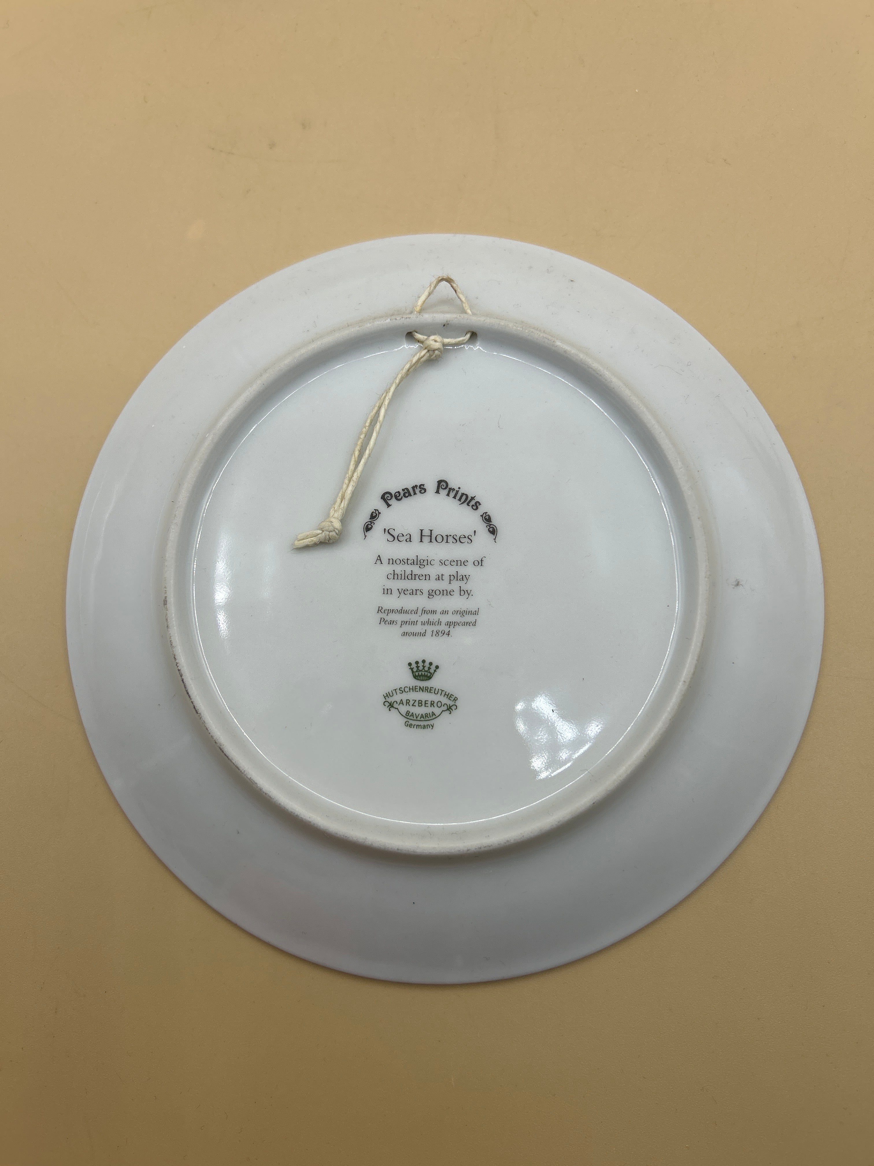 Piatto Da Parete Pears Print Sea Horses Arzberg Hutschenreuther Bavaria