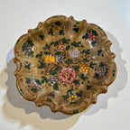 Coppetta ceramica C.A.F.F. Gubbio dipinta a mano