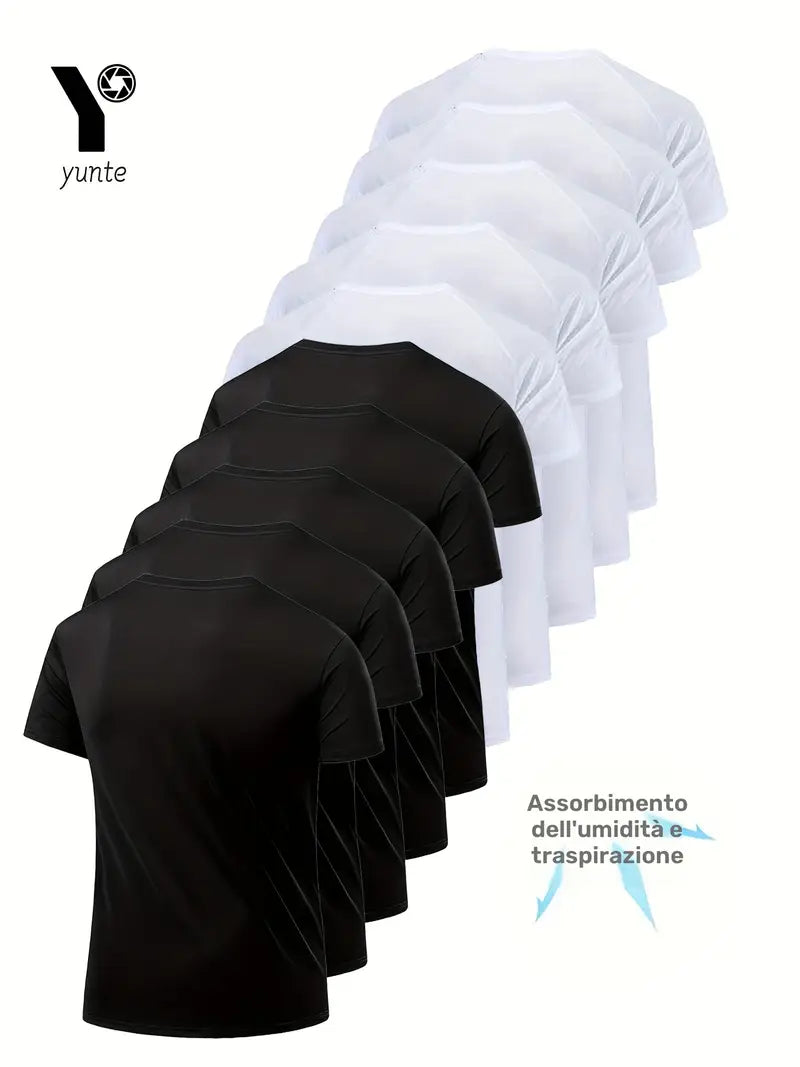 Maglietta Tessuto Tecnico Nuova Nera Xl