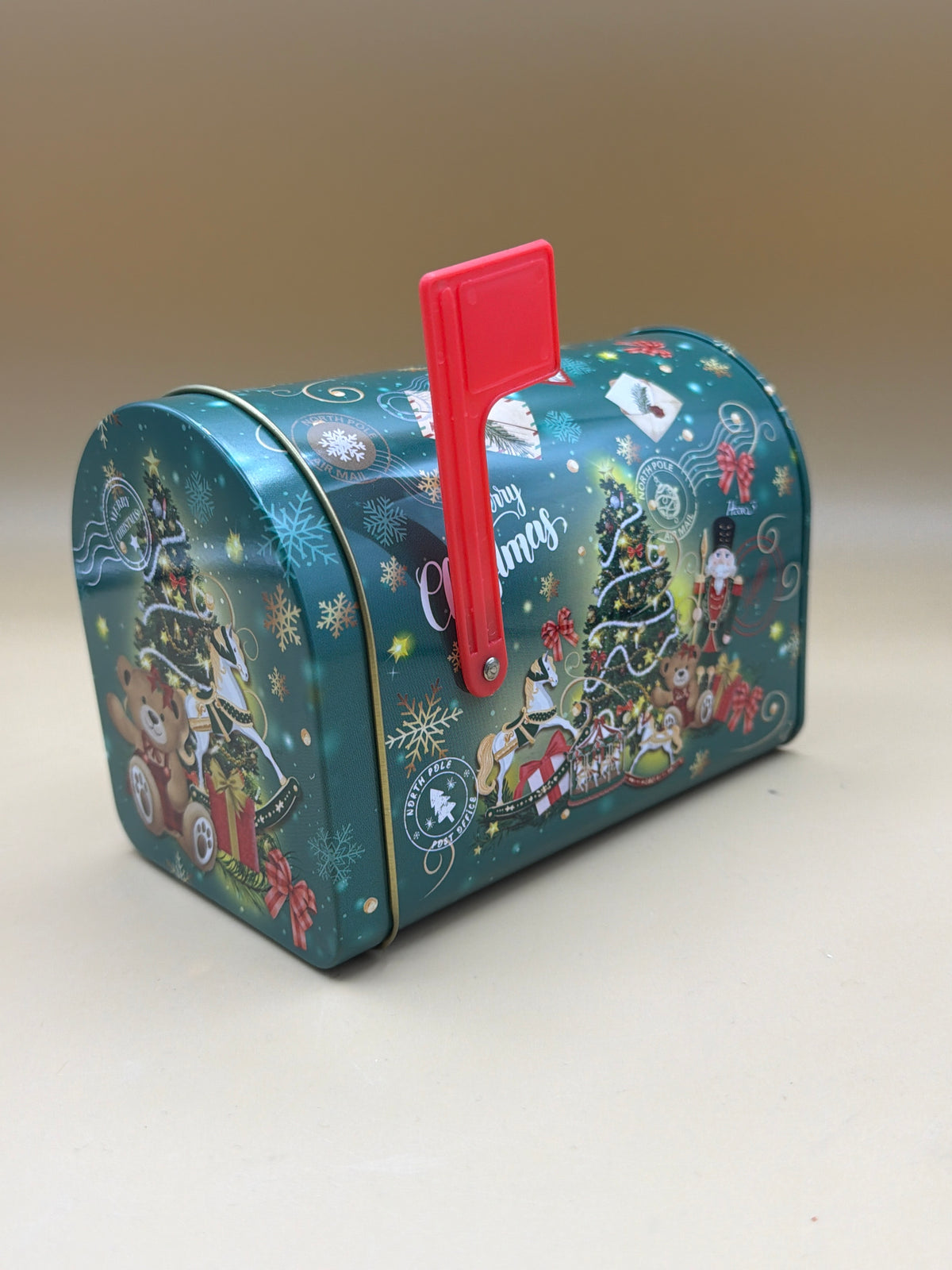 Cassetta Della Posta Latta Natale Verde
