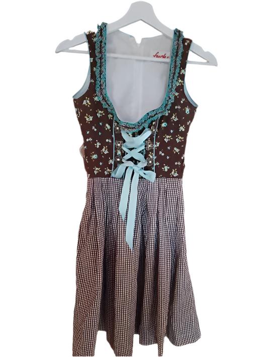 Vestito Tirolese Fucsh 12-14 Anni