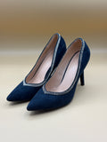 Scarpe Blu Tacco Bordo Glitter Tulipano Nr. 40