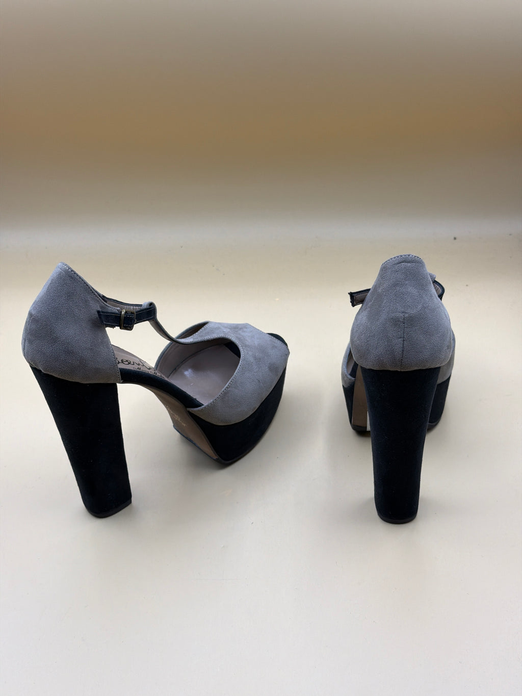 Scarpe Peep Toe 37 In Vera Pelle