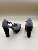 Scarpe Peep Toe 37 In Vera Pelle