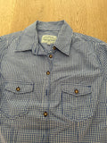 Camicia Donna Tirolese Manica Corta Bianca Azzurra Tg. L Nochstein Trachten