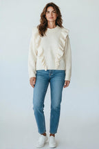 Maglia Vicolo Ruches Tg Unica Beige