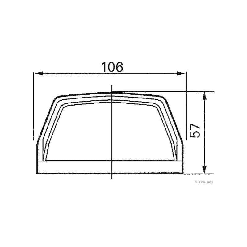 84750018 Luci Targa 24 V Per Mercedes-benz O 303, O 305, O 405, O 407, O 408