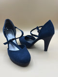 Scarpe Tacco Gltter Blu Marco Tozzi 37