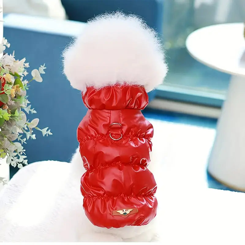 Cappottino Cane Rosso Xs Taglia Piccola Nuovo