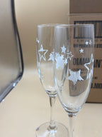 6 Flute Stelline Diamante Bormioli