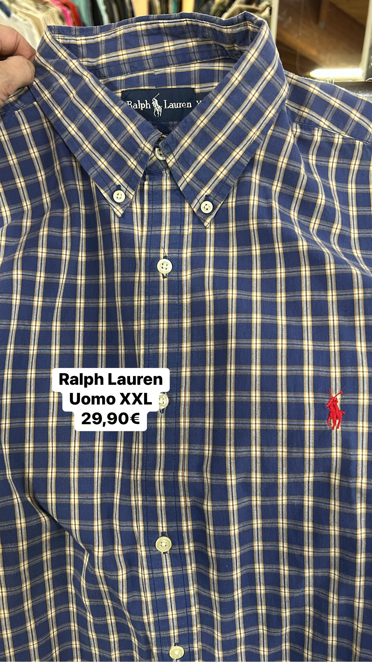 Camicia Scozzese Uomo Ralph Lauren Xxl