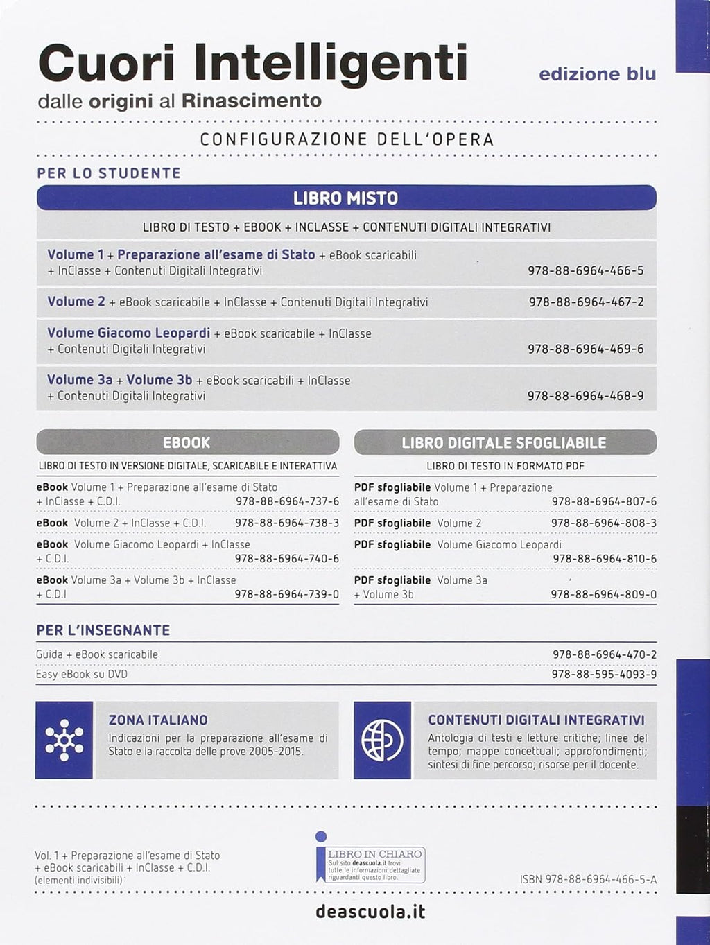Cuori Intelligenti. Con Modelli Di Scrittura. Ediz. Blu. Per Le Scuole Superiori. Con E-book. Con Espansione Online (vol. 1)