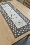 Centrino Cuori Marrone 33*80