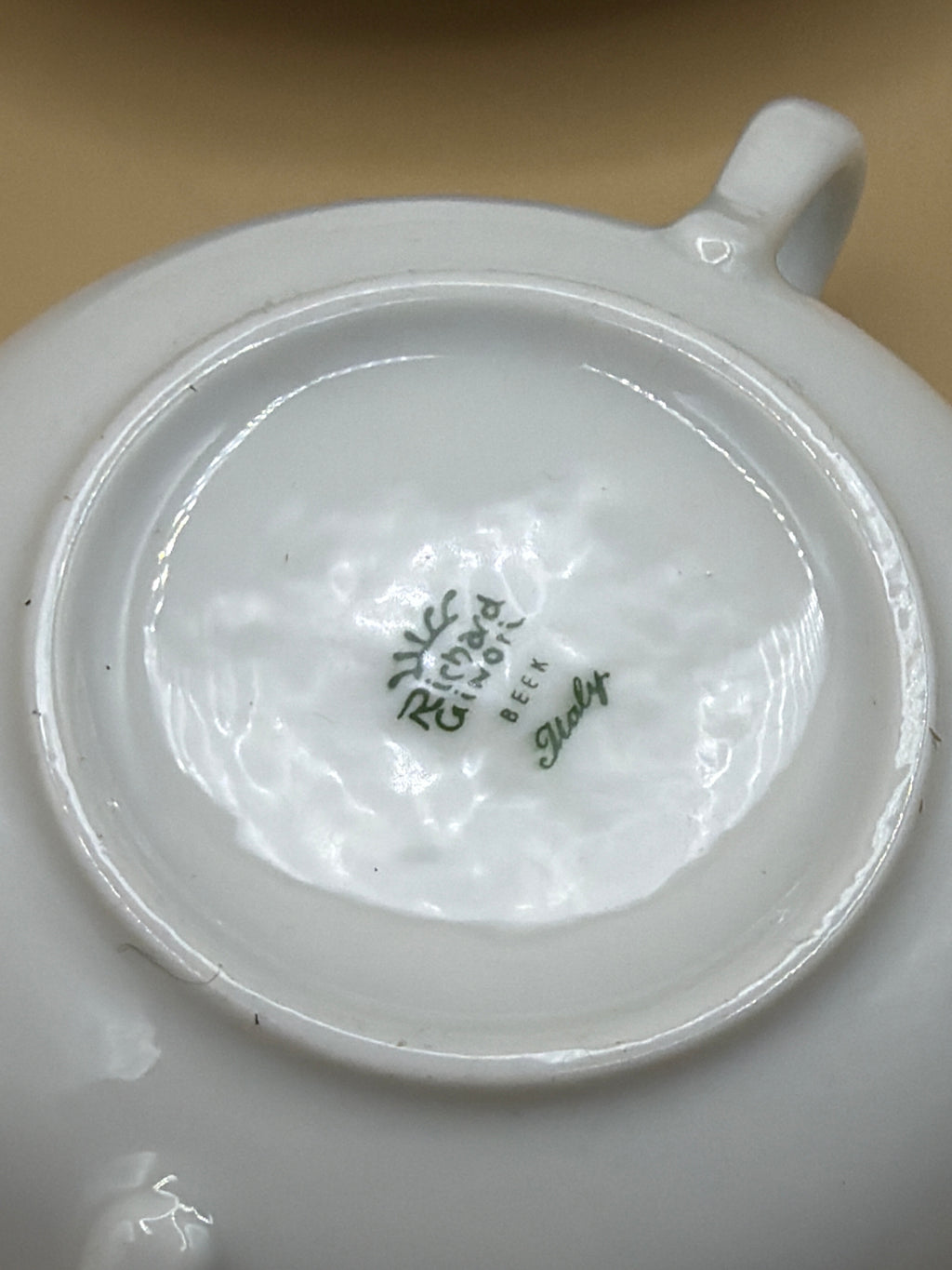 Tazza Da Consommè Richard Ginori Con Piatto