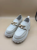 Scarpe Beige Catena Oro 40 Carmela Pelle