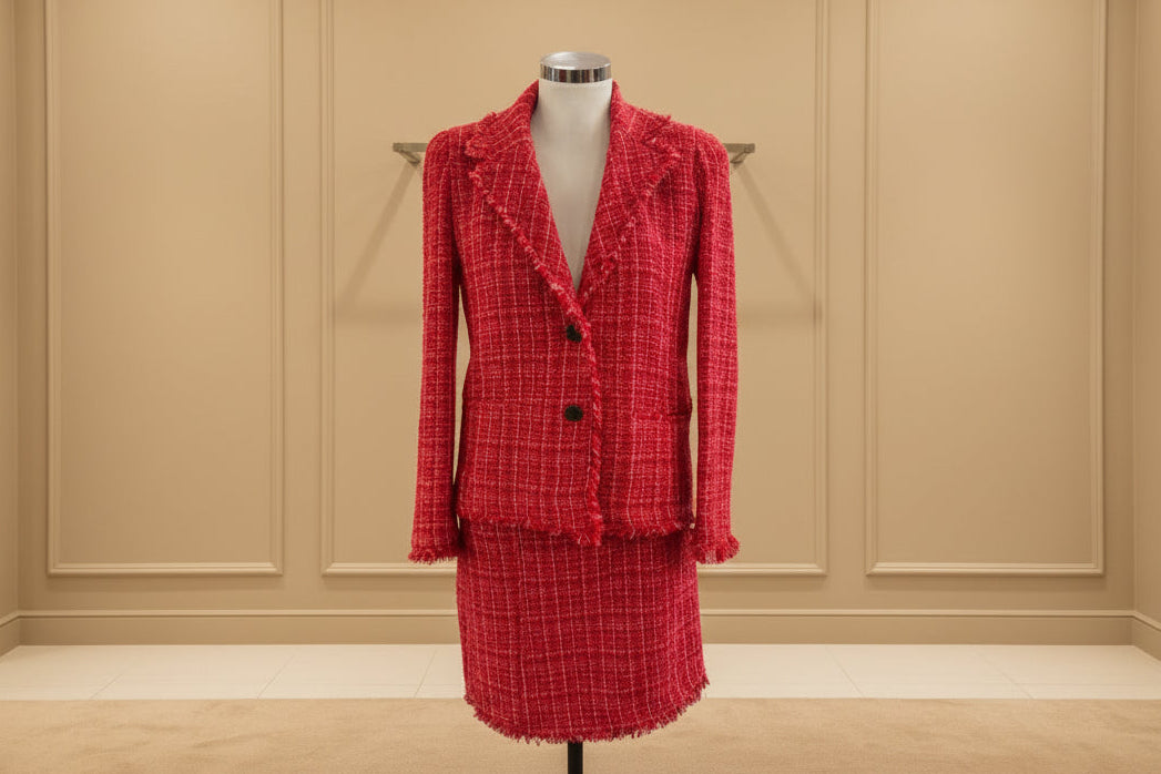 Completo Rosso Marella Gonna + Giacca Nuovo S