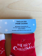 Tre paia di calzini neonati Primi Giorni Natalizi nuovi