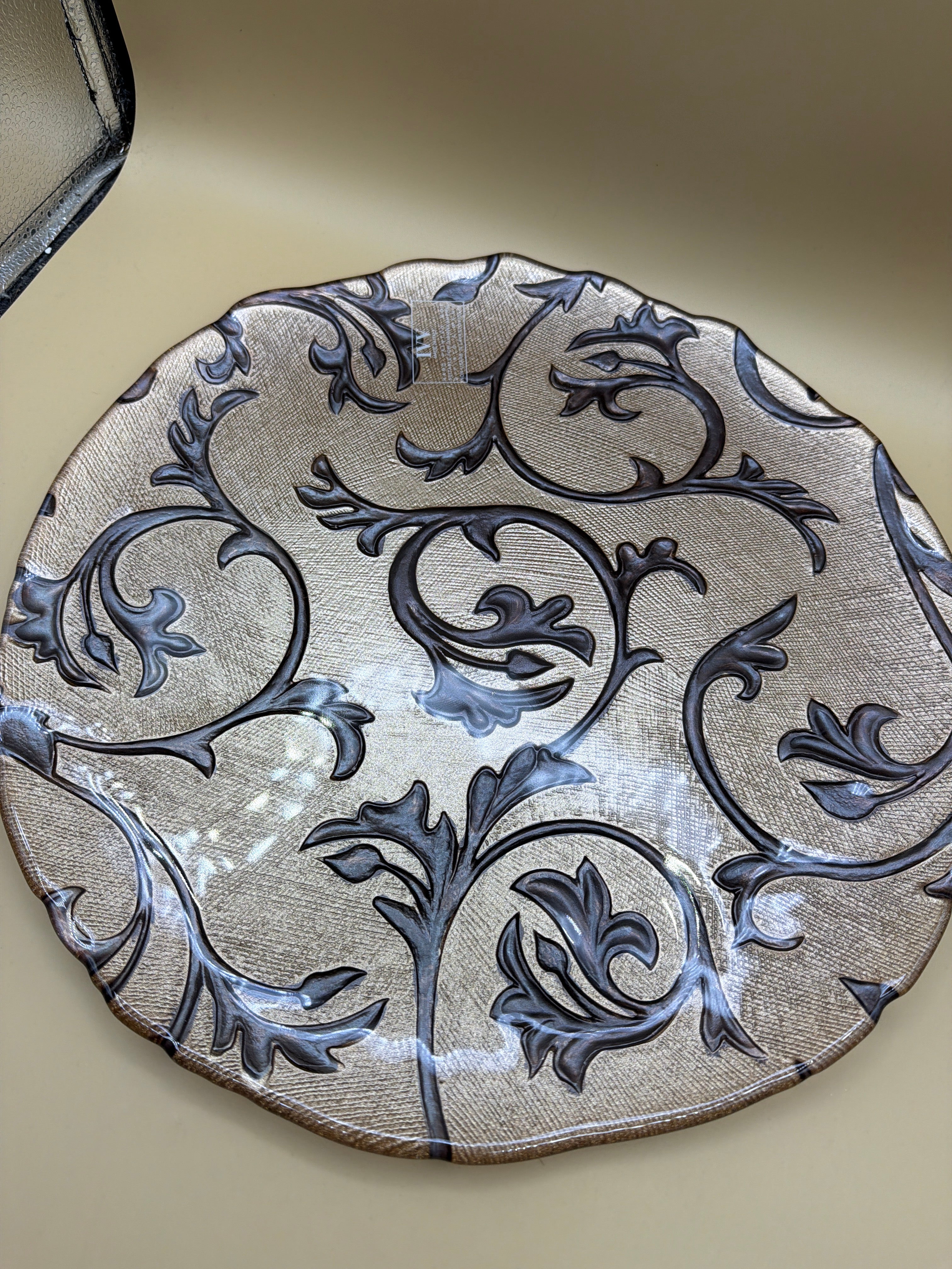 Piatto Con Coppa Ivv Damascato