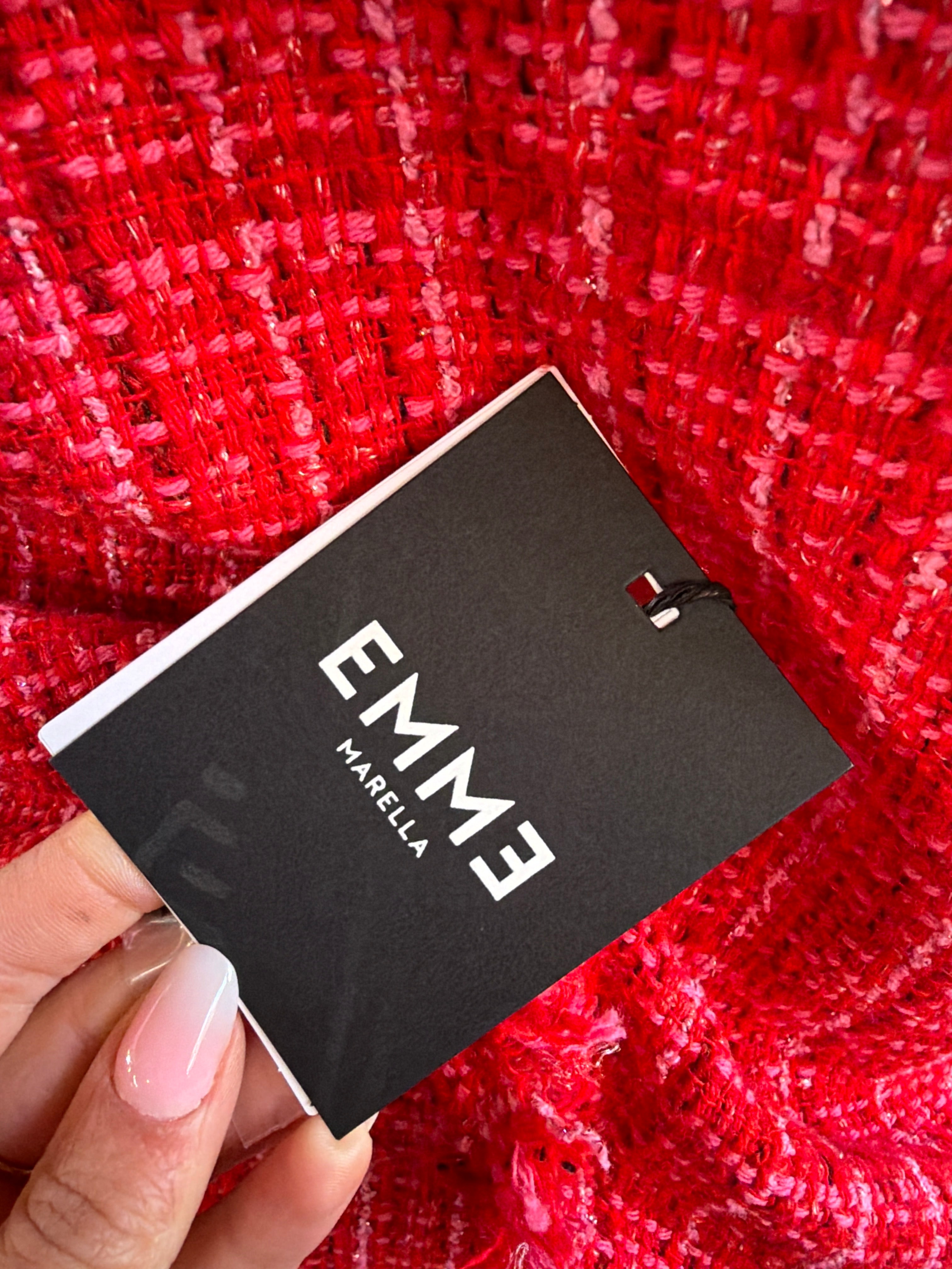 Completo Rosso Marella Gonna + Giacca Nuovo S