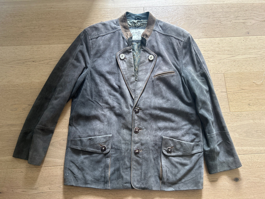 Giacca In Vera Pelle Tirolese Uomo L