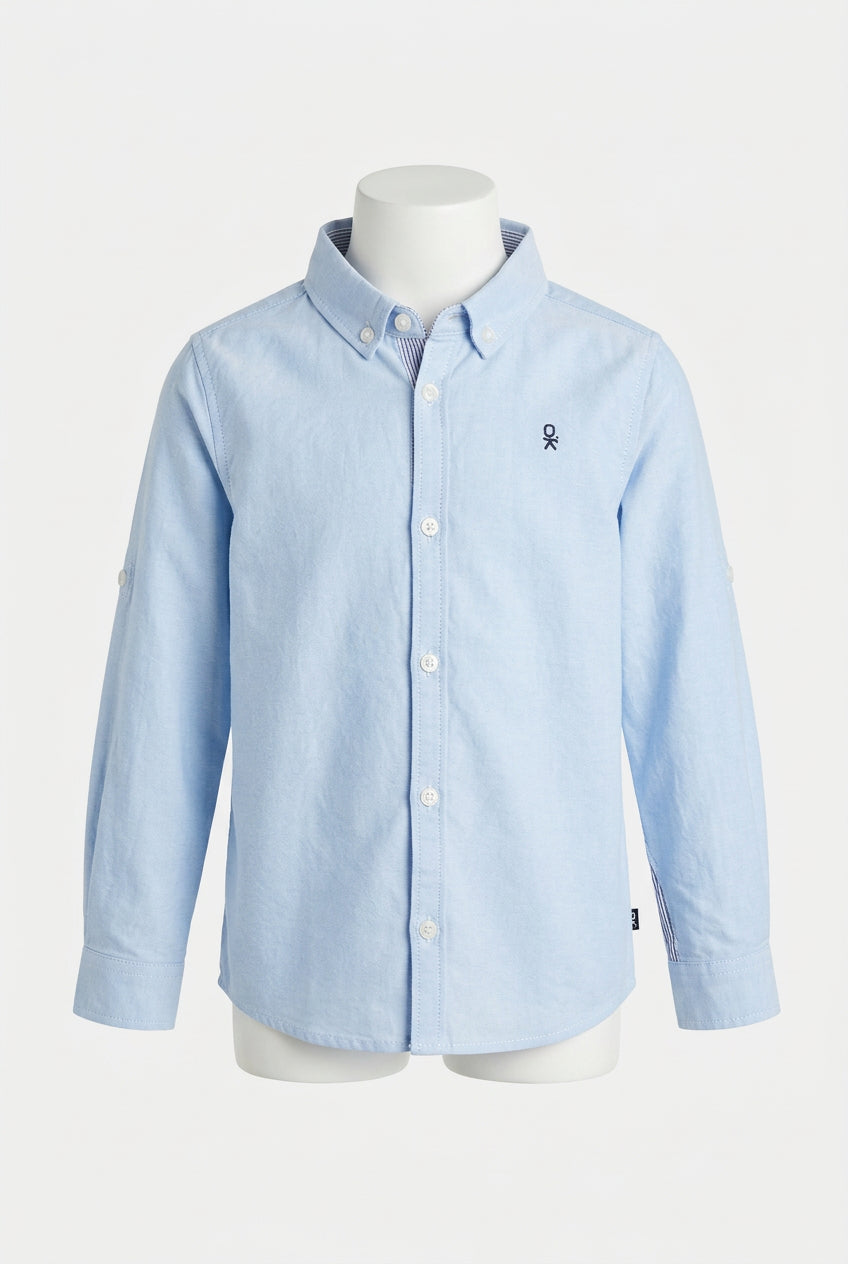 Camicia Nuova Okaidi Azzurra 5 Anni