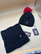 Set Regalo Ac Milan Berretto + Scaldacollo Nuovo 6/8 Anni