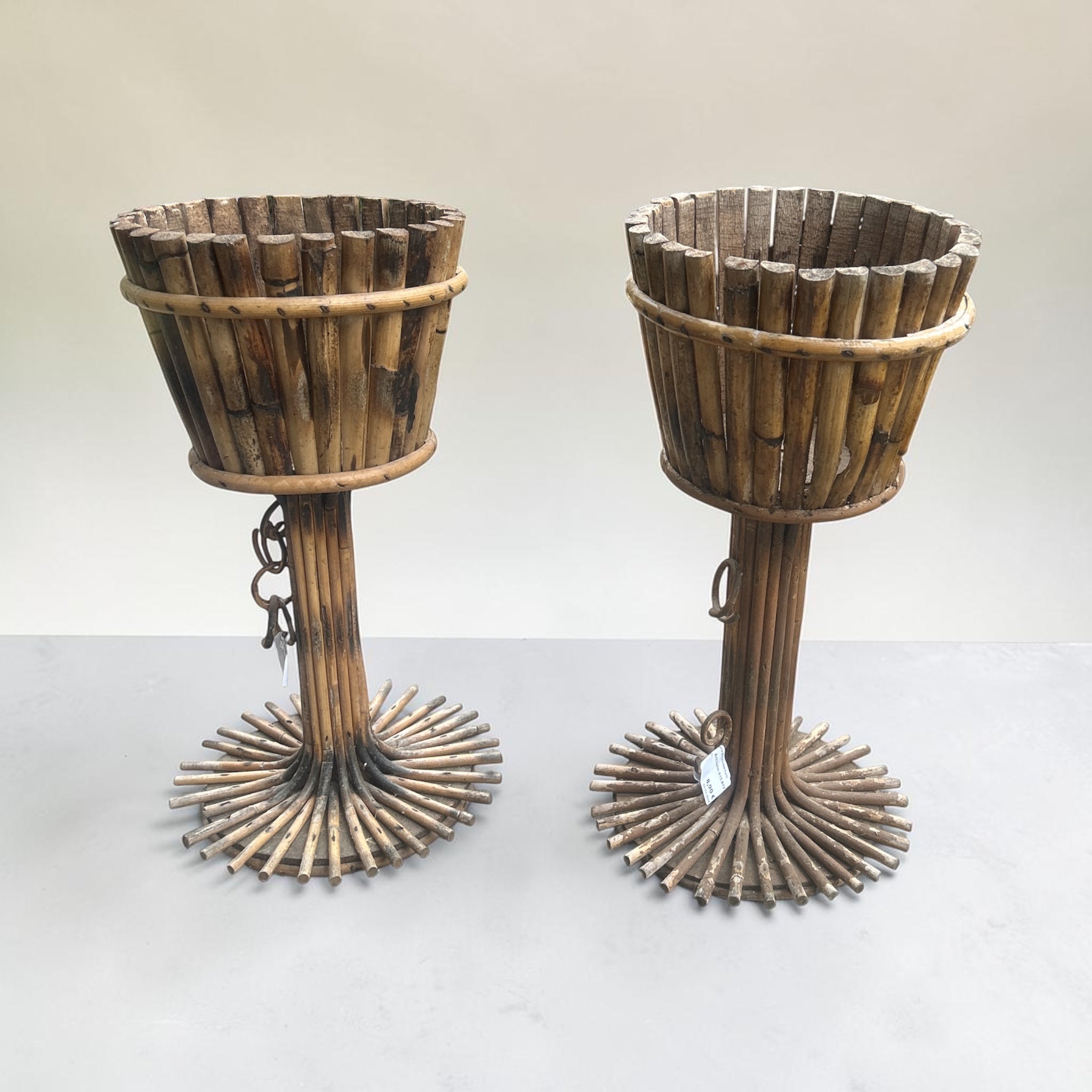 Portavaso in bamboo