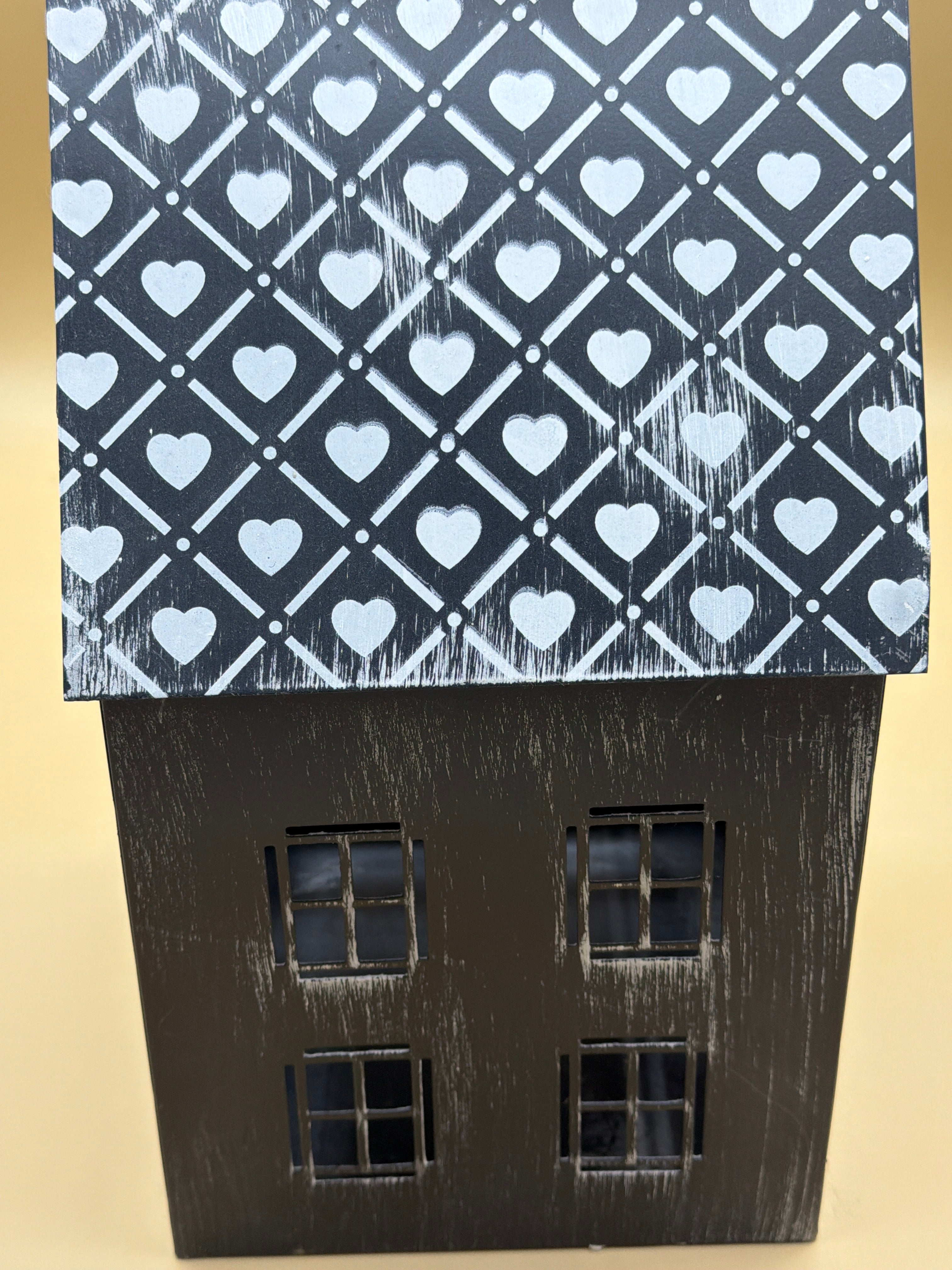 Casetta Metallo Grigia Cuori