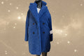Cappotto Teddy Blu Bershka S