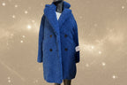 Cappotto Teddy Blu Bershka S
