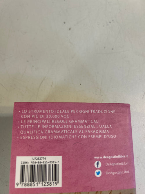 9788851123819 dizionario Latino